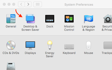 Apple Apple Mac preferences desktop and screen saver