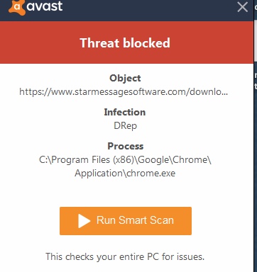 avast blocking download