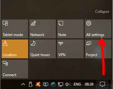 windows 10 all settings icon