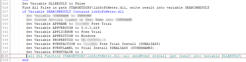 call dll from installaware installation analytics