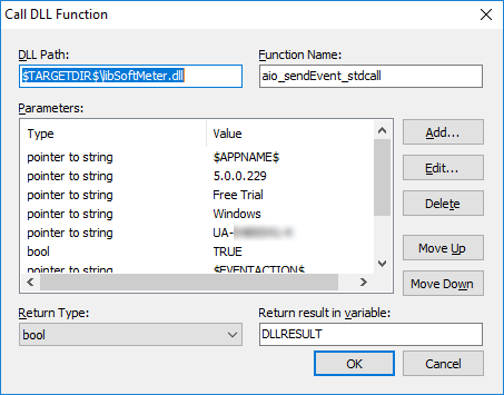 call dll from installaware installation analytics