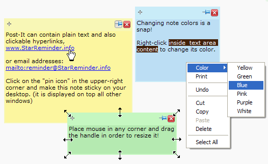 image screenshot of post it notes